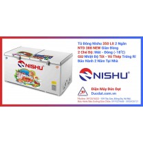 Tủ Đông Nishu 2 Ngăn Dàn Đồng  350 Lit 350 Lit NTD - 388 (NEW) Mới